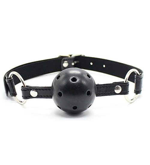 Czarny ball gag