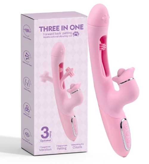 Trzepoczący różowy wibrator