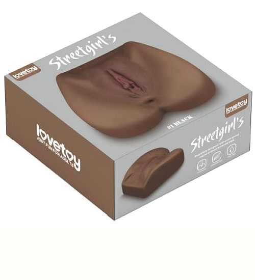 Brązowa sztuczna pochwa z anusem