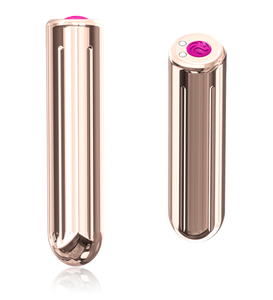 Mini wibrator - różowe złoto