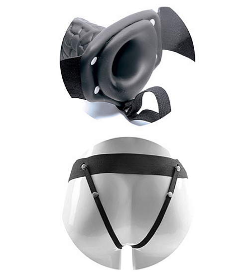 Czarna proteza penisa z jądrami - Real Rapture - 20,5cm