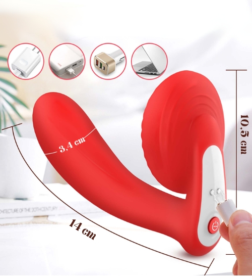 Stymulator z podwójnym języczkiem