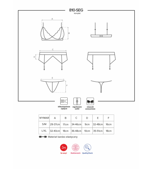 Niewinny komplet z pasem