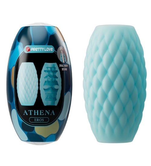 Niebieski masturbator kieszonkowy