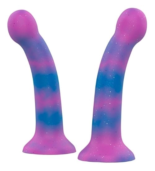 Galaktyczne silikonowe dildo Mythology z brokatem