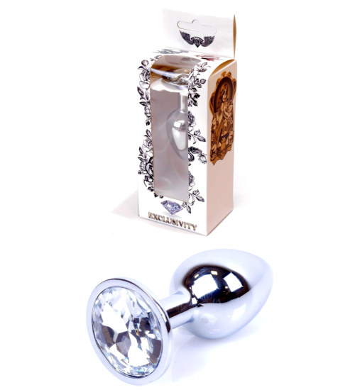 Srebrny Plug z Cyrkonią