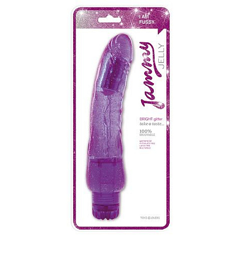 Błyszczący gruby wibrator Jelly