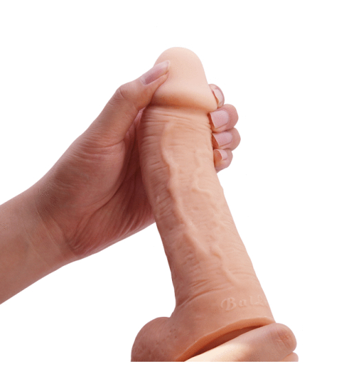 Pokaźne dildo z cyberskóry