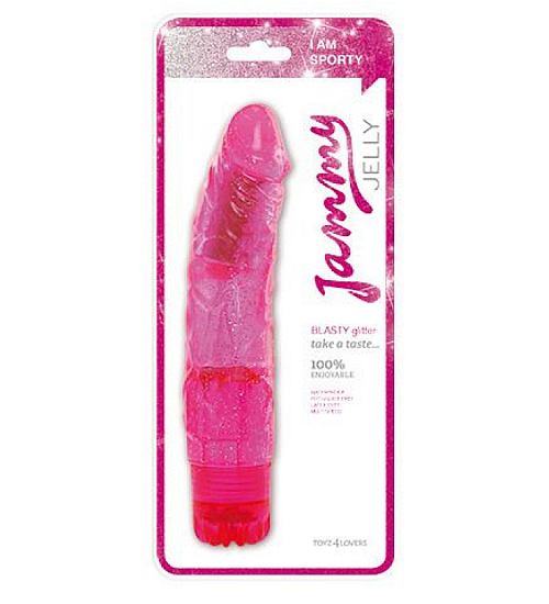 Realistyczny wibrator brokatowy