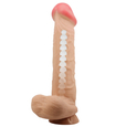 Grube dildo z kręgosłupem 