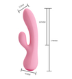 Giętki różowy wibrator 12 wibracji