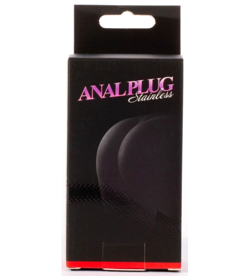 Metalowy żebrowany korek analny