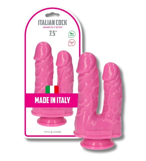 Podwójne realistyczne dildo pink