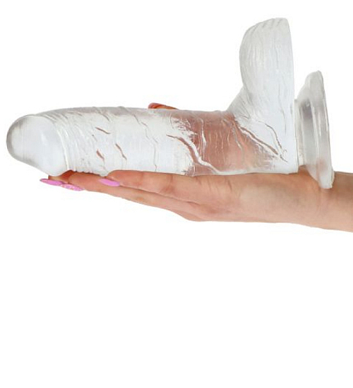Przezroczyste dildo z przyssawką
