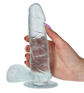 Śliskie Dildo Clear