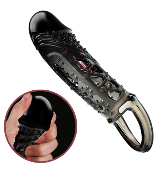 Wibracyjna nakładka z zaczepem na jądra