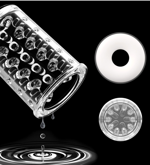 Masturbator z ruchem posuwisto - obrotowym