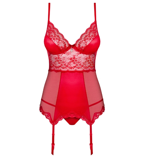 Kuszący czerwony gorset