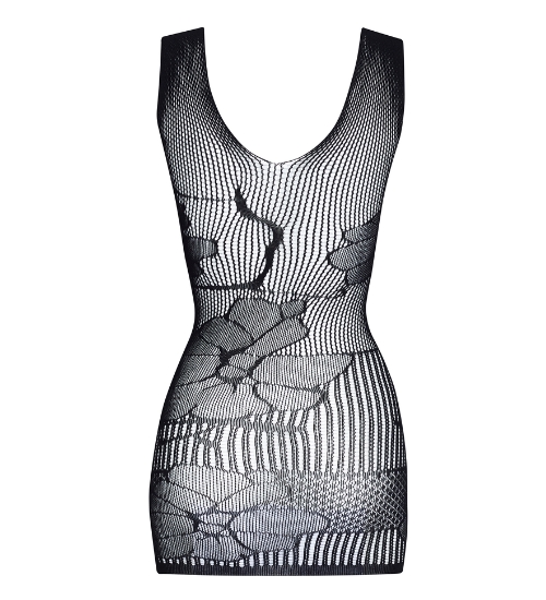 Koronkowa sukienka z krótkim rękawem