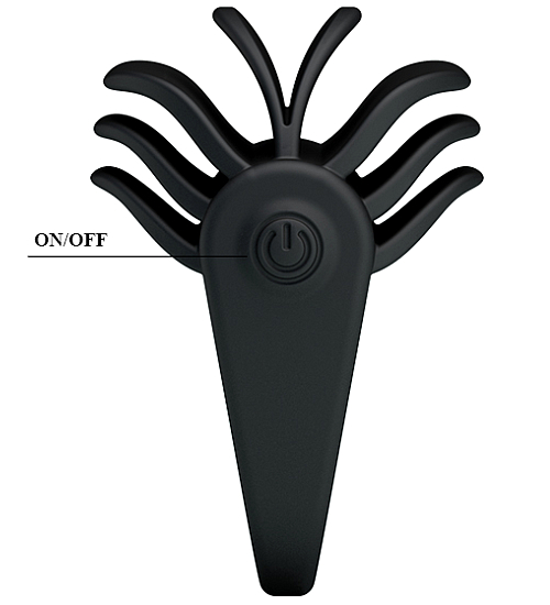 Czarna nakładka z wibracjami