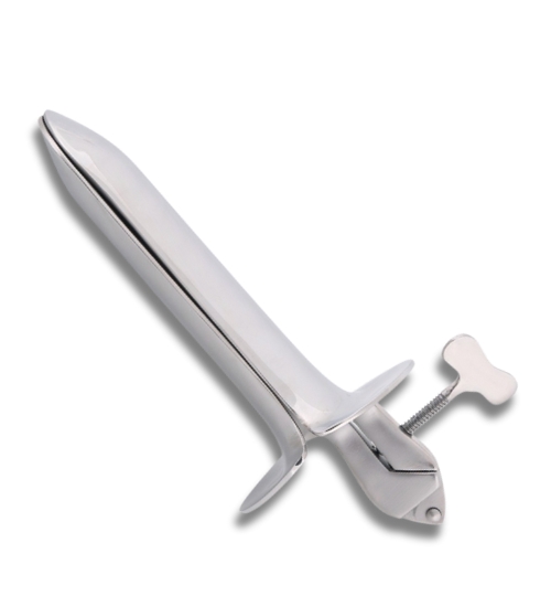 Metalowy wziernik waginalno - analny