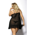 Czarna halka Foli Plus Size