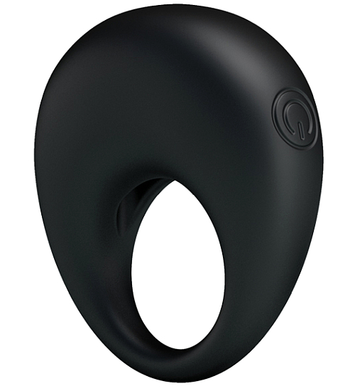Czarny ring z wibracjami