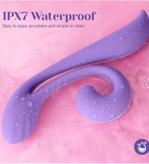 Fioletowy fikuśny wibrator wielozadaniowy