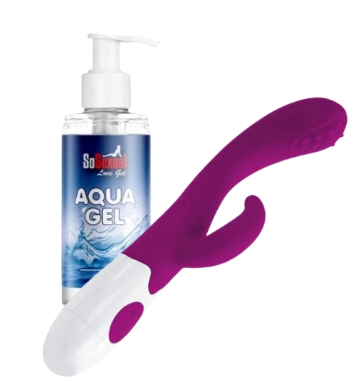 Wibrator Deep Fantasy + Aqua Gel - żel poślizgowy 150 ml