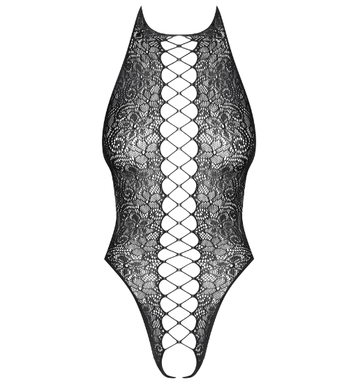 Odważne body z imitacją wiązania