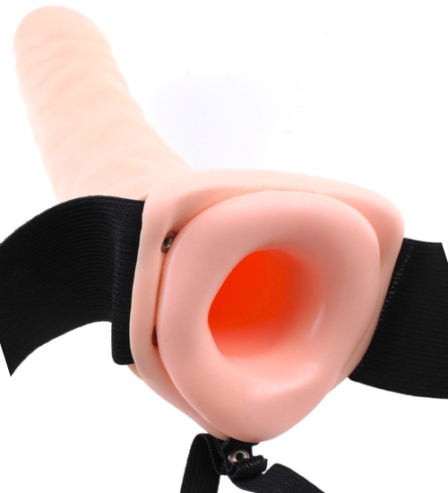 20-centymetrowy strap-on na paskach