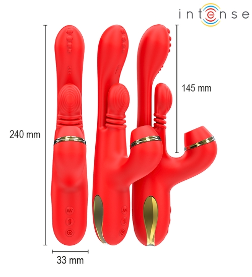 Wielofunkcyjny wibrator z wymiennymi końcówkami