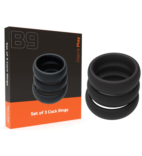 Zestaw 3 szerokich pierścieni erekcyjnych