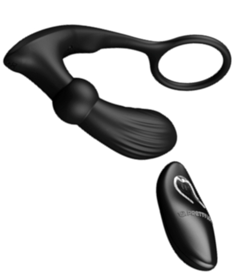 Masażer prostaty z zaczepem na członka