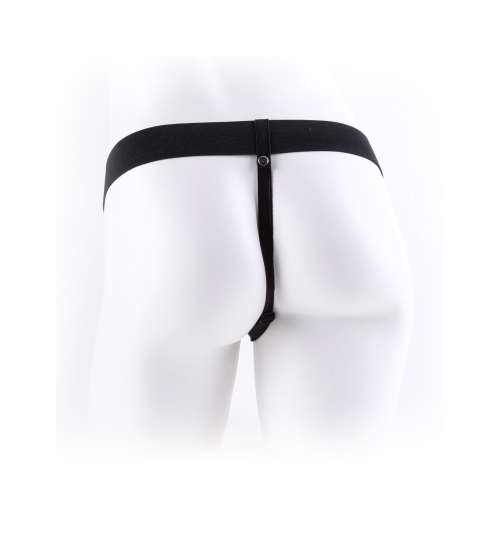 Długi penis na paskach