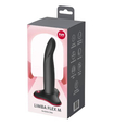 Silikonowe czarne dildo z formowalnym trzonem