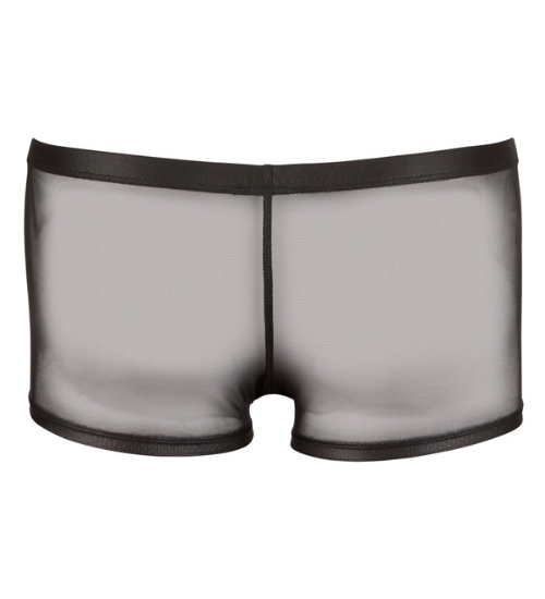 Czarne bokserki z zamkiem błyskawicznym