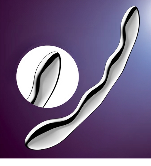 Faliste stalowe dildo