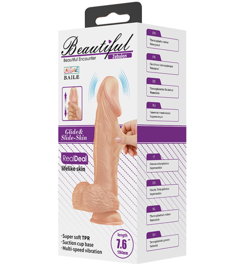 Realistyczne dildo z przyssawką i jądrami