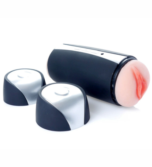 Podwójny wibrujący masturbator USB