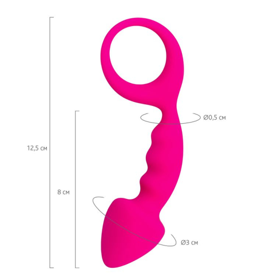 Różowy plug w kształcie strzałki