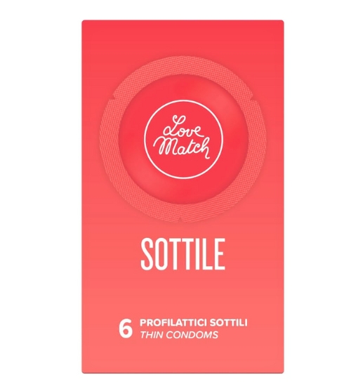 Dyskretne cienkie prezerwatywy 6 szt