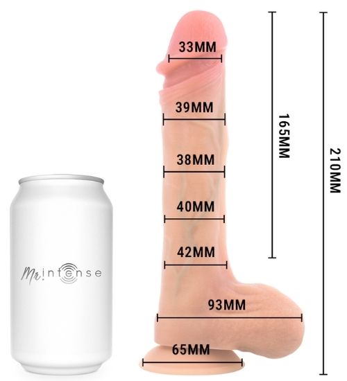Realistyczne dildo z ruchem posuwistym sterowane pilotem