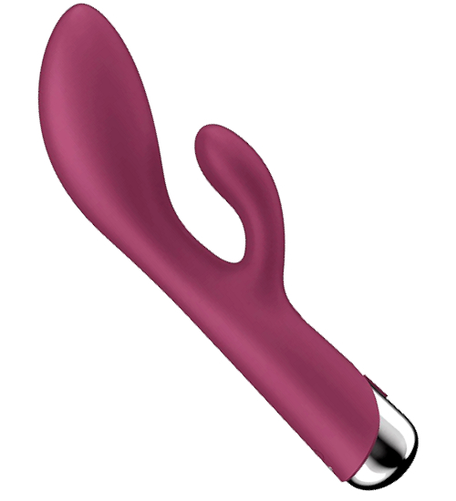 Rotacyjny wibrator z wypustką na łechtaczkę