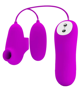 Stymulator powietrzny łechtaczki + jajeczko