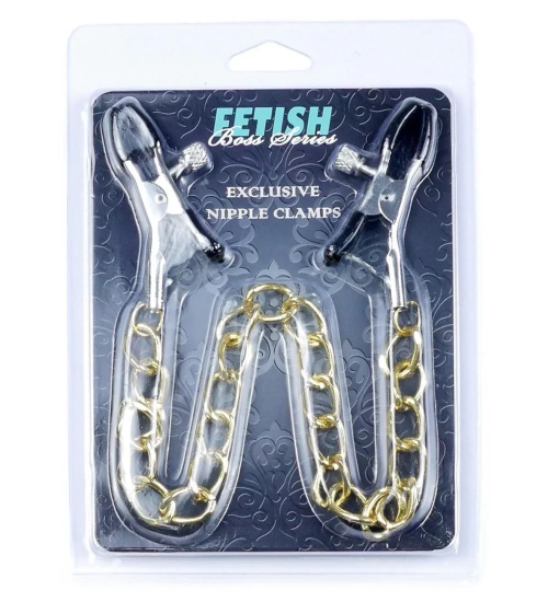 Klamerki złoty łańcuch