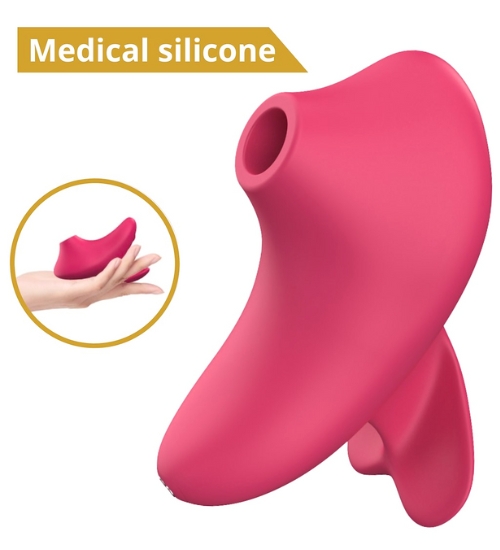 Czerwony stymulator łechtaczki - 10 trybów