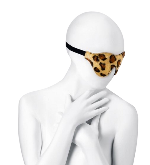 Maska na oczy w panterkę