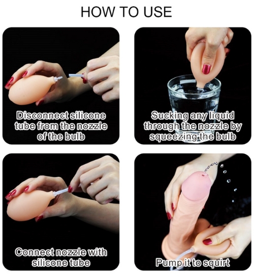 Realistyczne dildo z wytryskiem