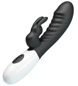 Czarny wibrator króliczek